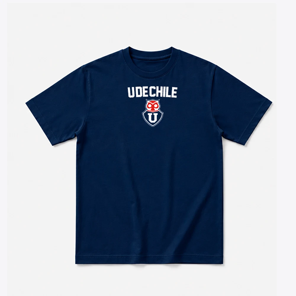 Polera Azul Udechile Espalda